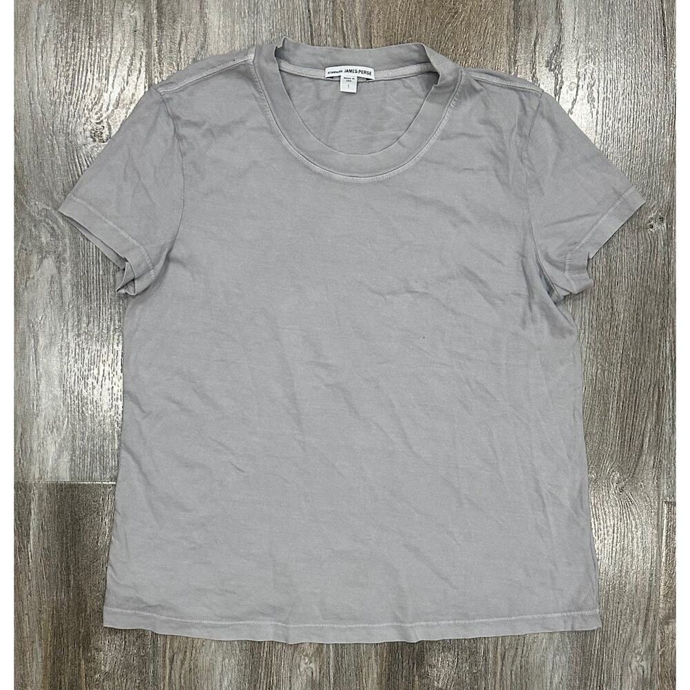James Perse Women's WLJ3114 Vintage Little Boy Crewneck T-Shirt